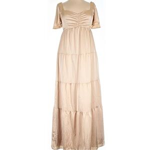 Show Me Your MuMu Tan Maxi Dress
